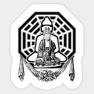 Buddhist entity that transmits peace and encourages forgiveness Sticker